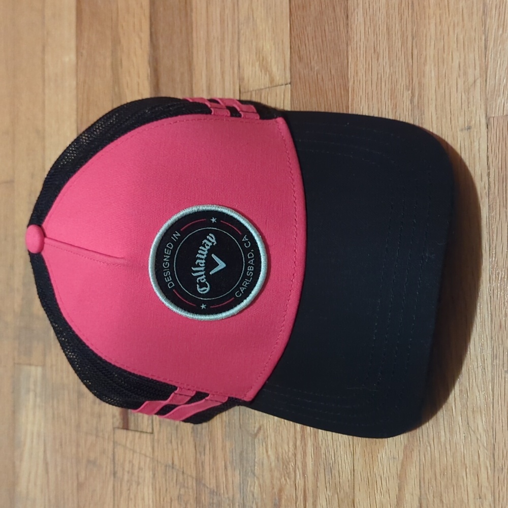 Brand New - Women's Callaway Golf Snapback Adjustable Hot Pink Trucker Hat Cap
